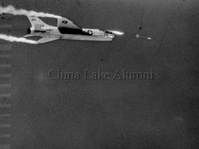 F8U-1 Crusader in-flight