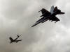 QF-86F Sabre and F/A-18C Hornet